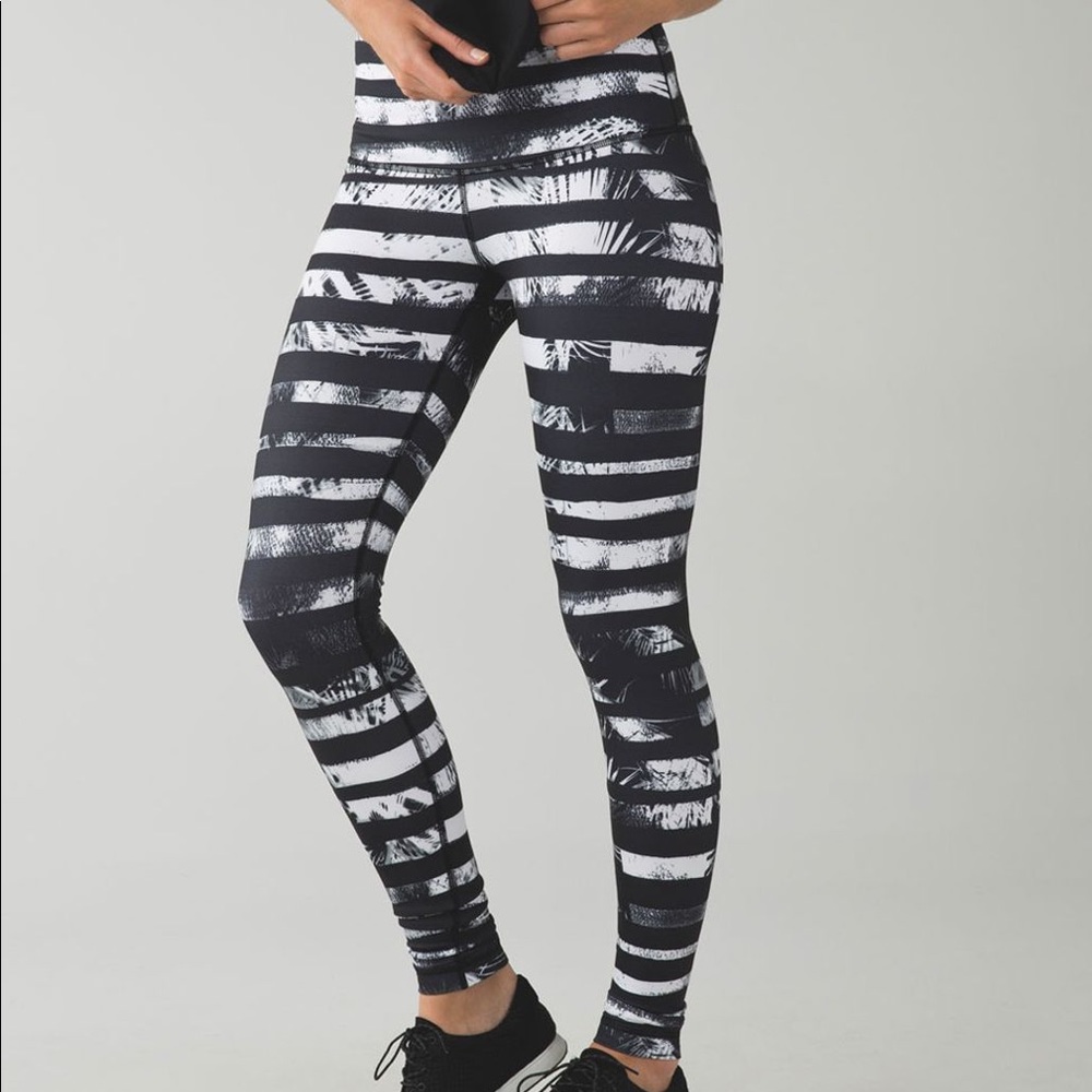 Lululemon Wunder Under Pant Shady Palms